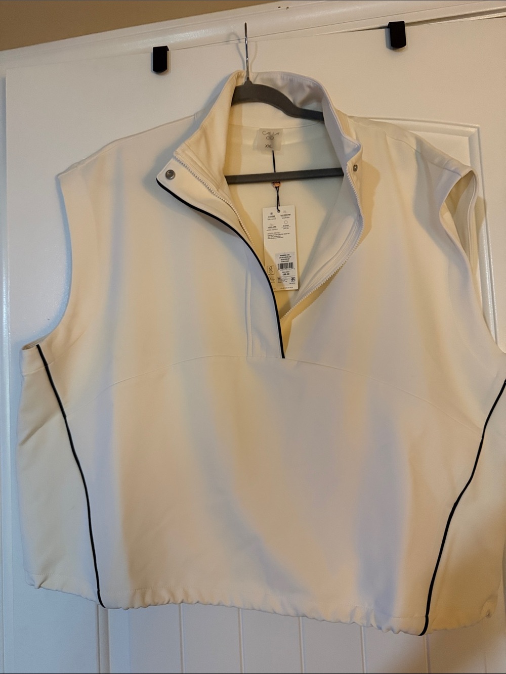Calia Cream Women’s Sleeveless Golf Vest NWT